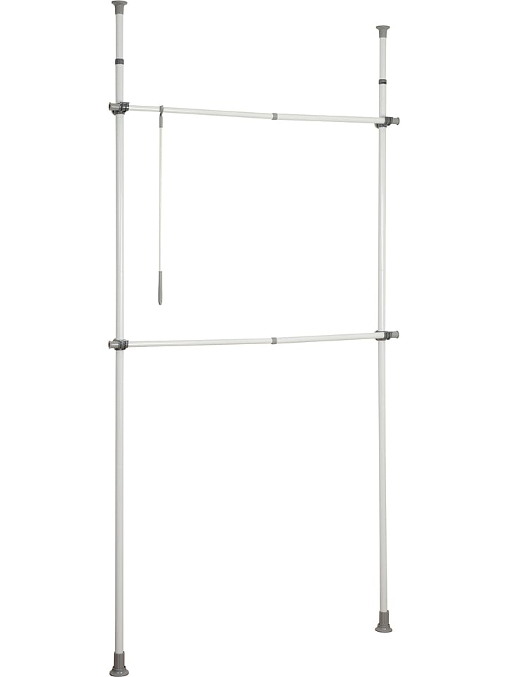 Teleskop-Garderobensystem "Herkules" in Silber