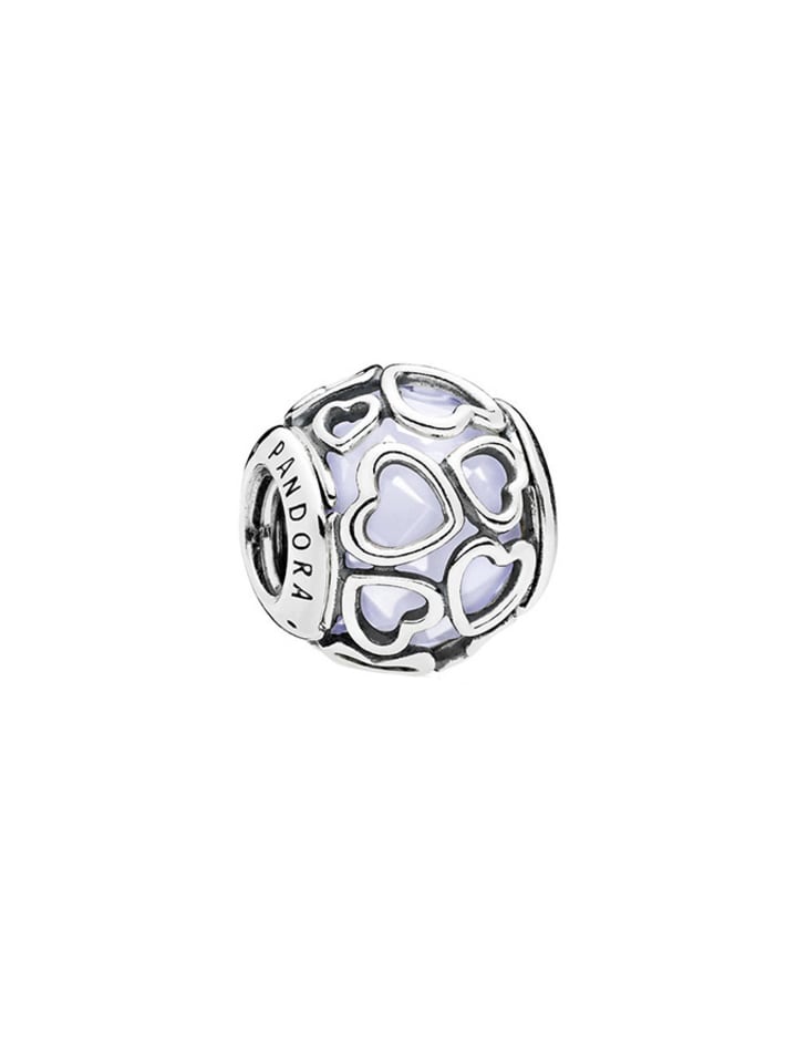 Silber-Bead mit Kristall