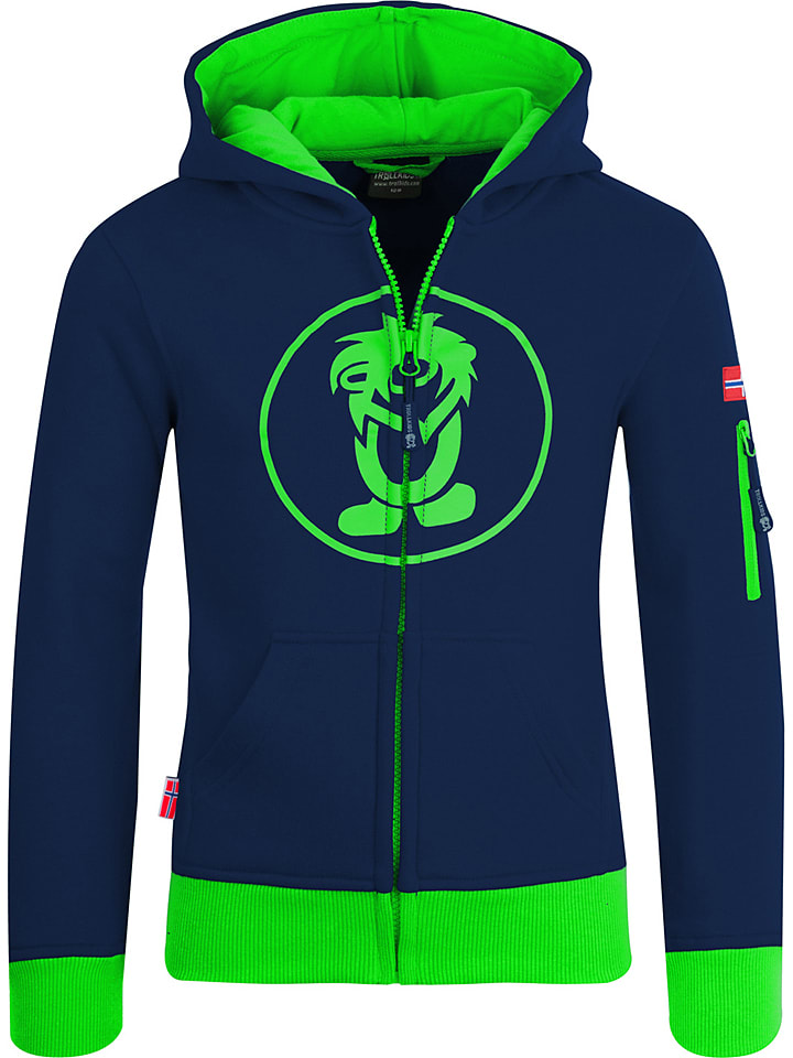 Bluza "Sortland" w kolorze granatowo-zielonym
