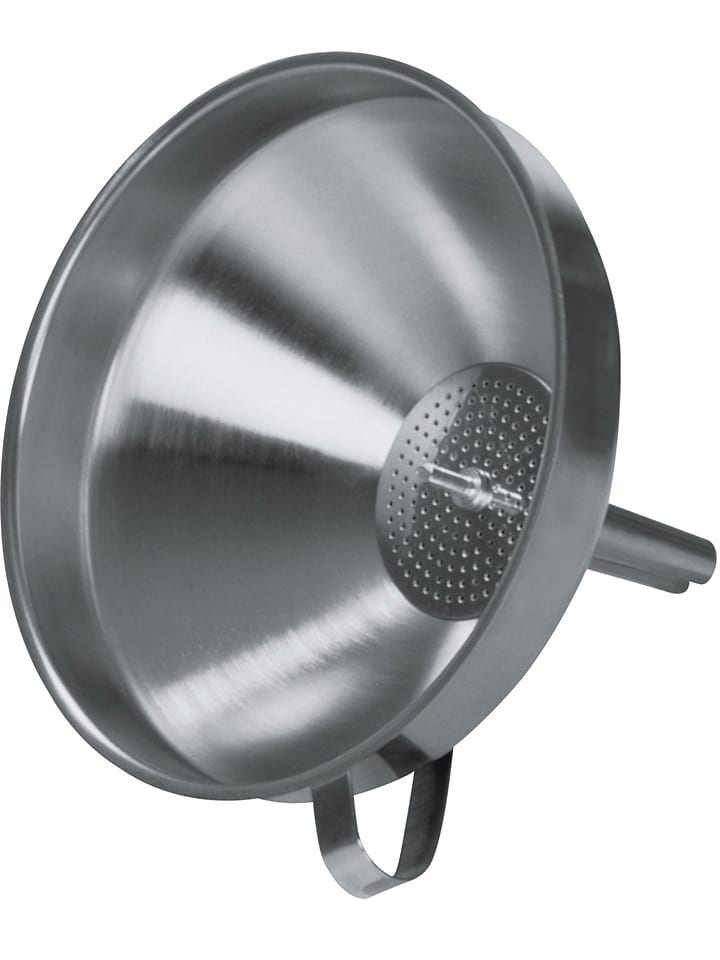 Trechter zilverkleurig - (L)13,5 cm