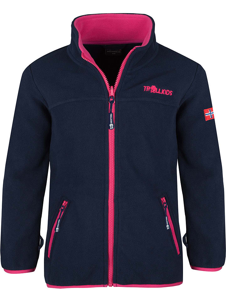 Kurtka polarowa "Oppdal XT" w kolorze granatowo-różowym