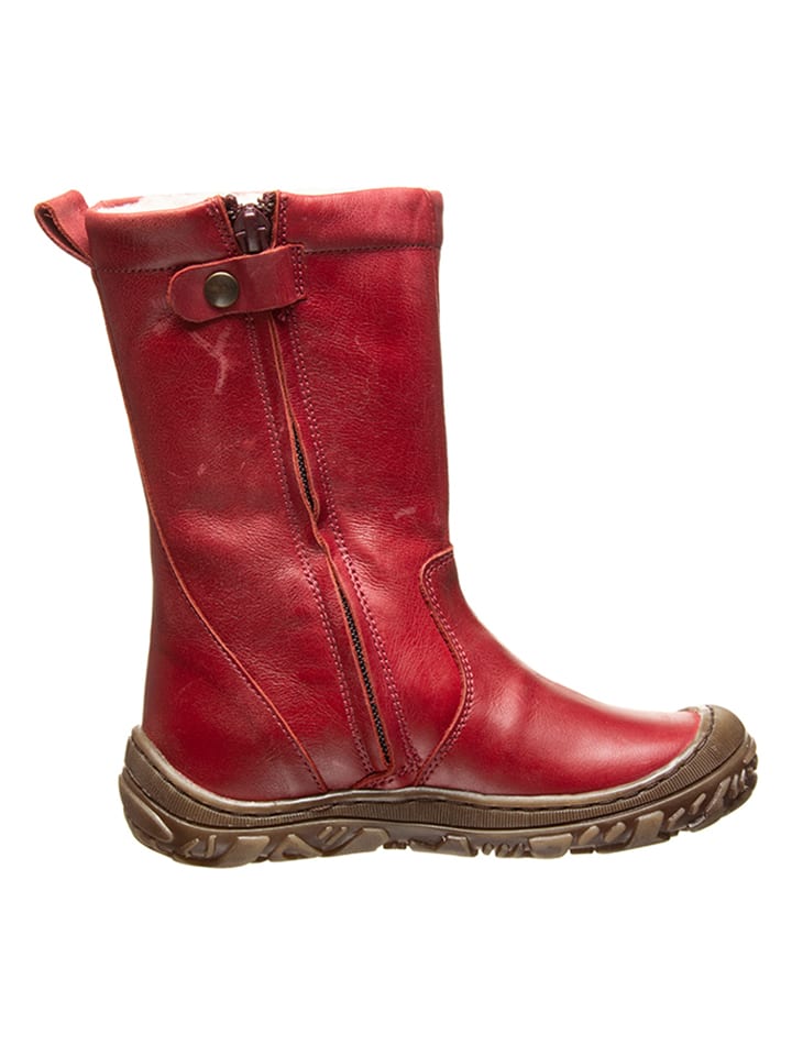 BO BELL Leren winterlaarzen rood goedkoop kopen limango