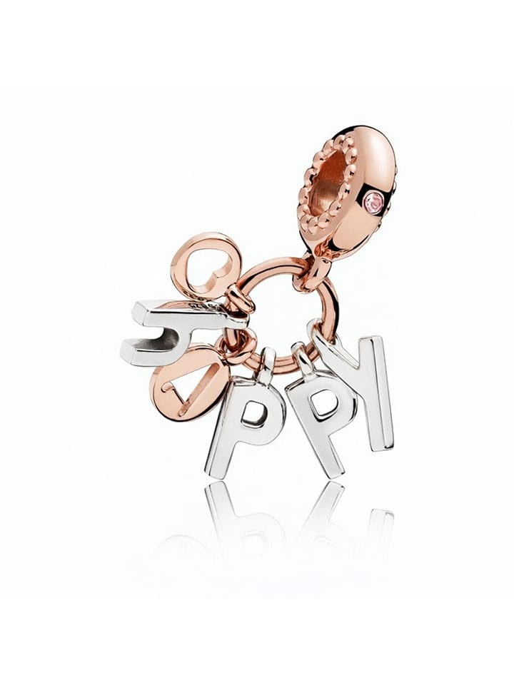 Rosévergold. Anhänger mit Edelsteinen