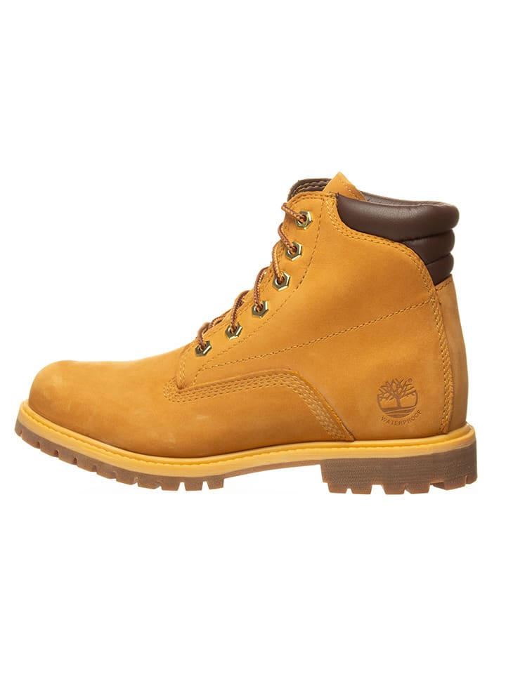 Skórzane botki "Waterville 6-Inch Basic" w kolorze jasnobrązowym