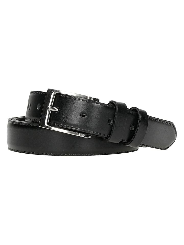 Leder-Gürtel in Schwarz