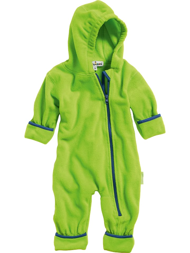 Fleece-Overall in Grün