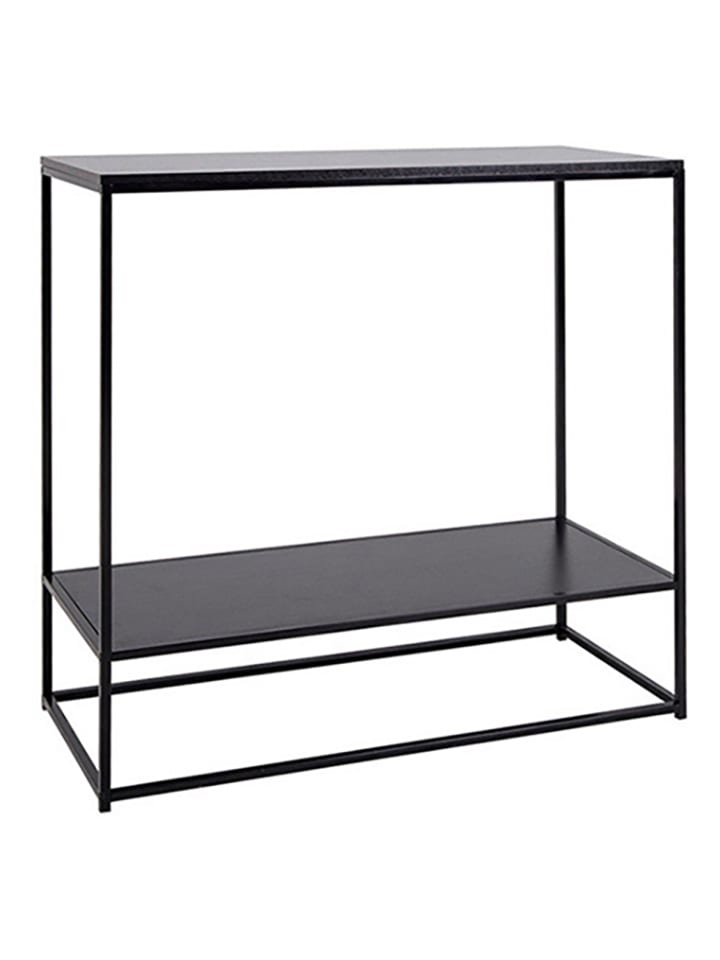 Standregal in Schwarz - (B)80 x (H)80 x (T)36 cm