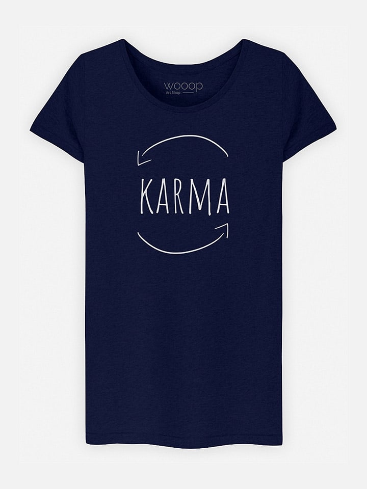 Shirt "Karma" donkerblauw