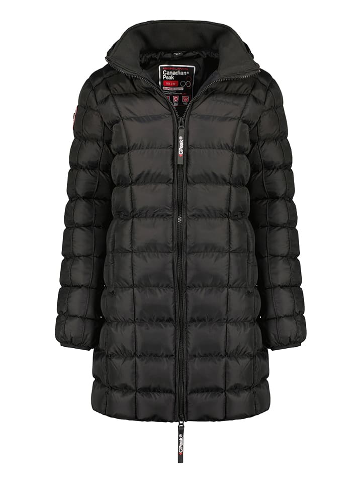 Wintermantel "Bambolineak" in Schwarz
