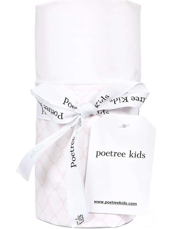 Poetree Kids Laken in Rosa/ Weiß (L)110 x (B)140 cm günstig kaufen