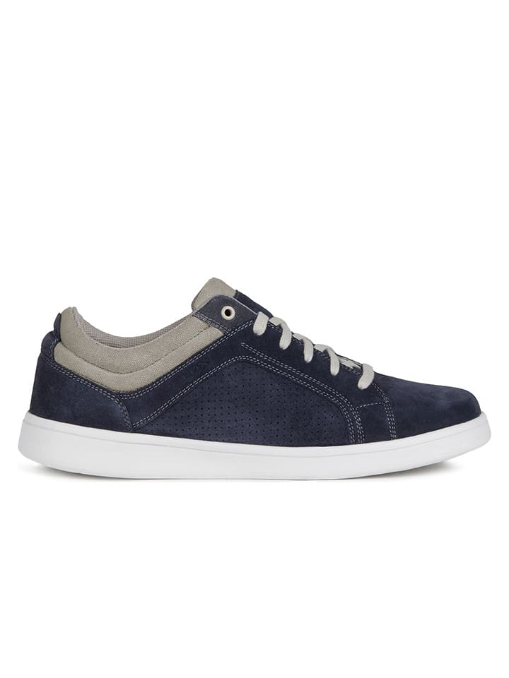 Leder Sneakers Warrens in Dunkelblau