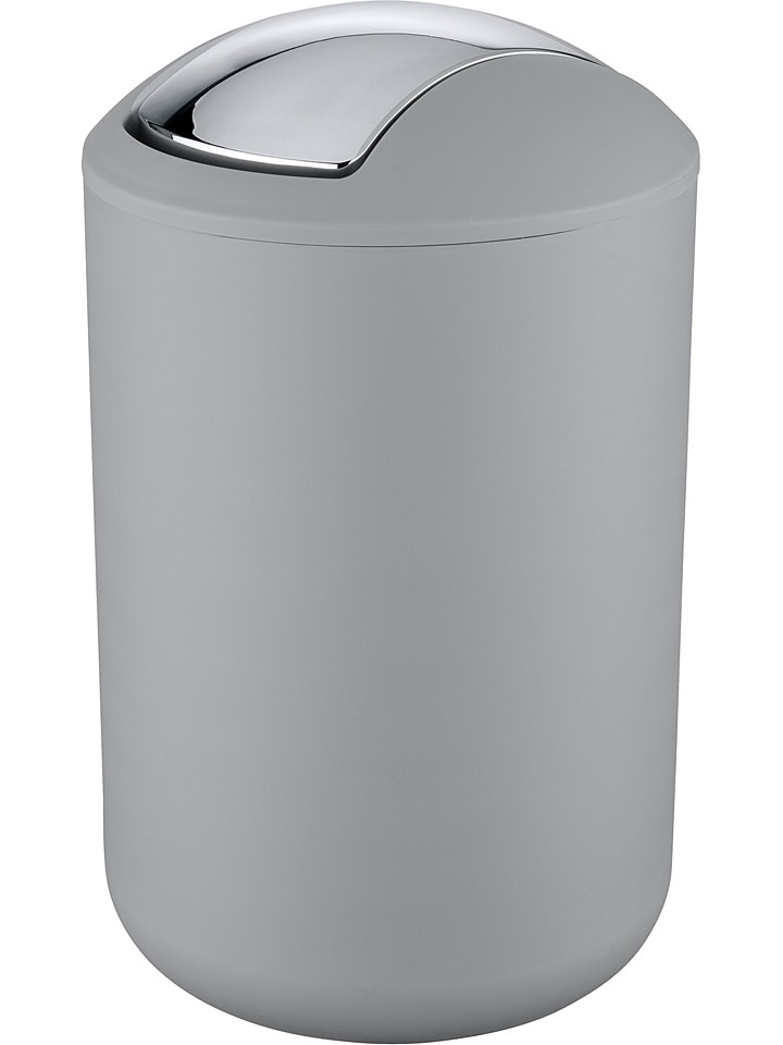 Kosz "Brasil" w kolorze szarym na śmieci - 6,5 l