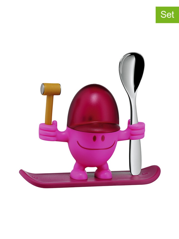 3-częściowy zestaw "McEgg" w kolorze różowym na jajko