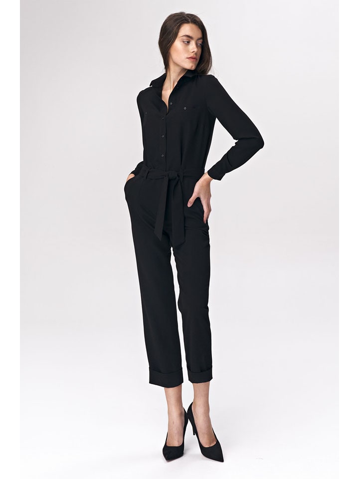 Jumpsuit in Schwarz