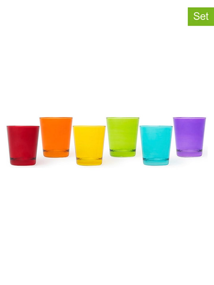 Szklanki (6 szt.) "Portofino" w różnych kolorach - 300 ml