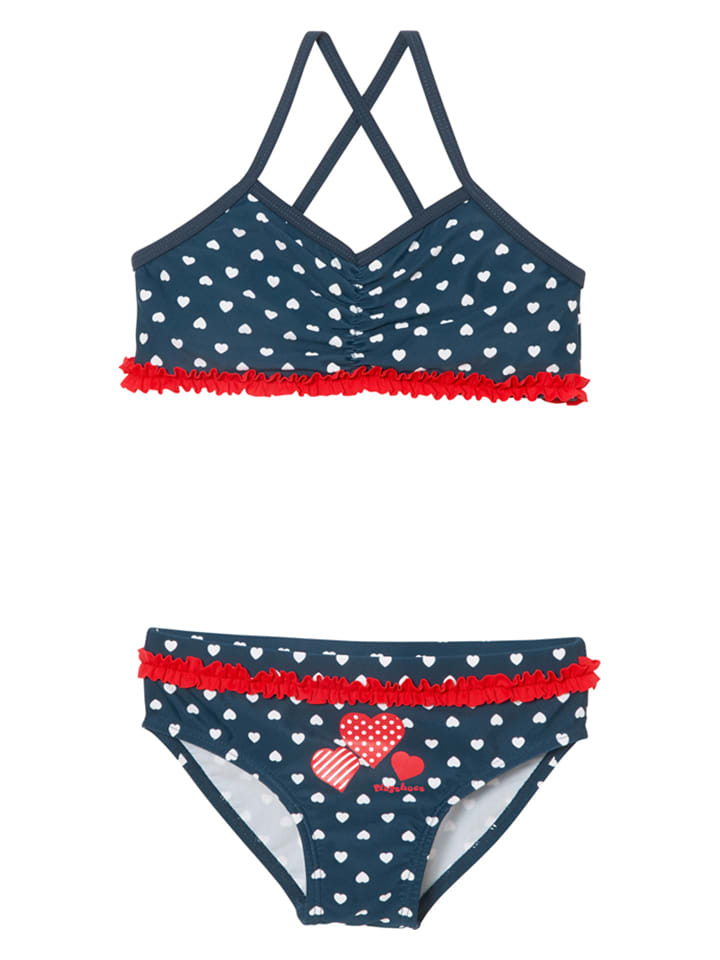 Bikini w kolorze granatowym ze wzorem