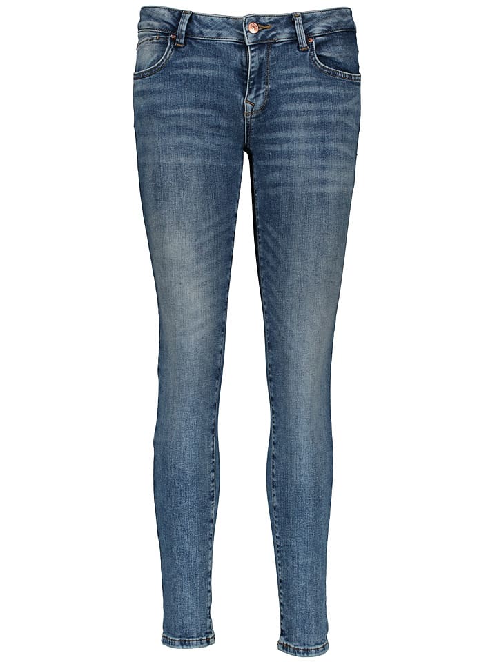 Dżinsy "Nikole" - Super Skinny fit - w kolorze niebieskim