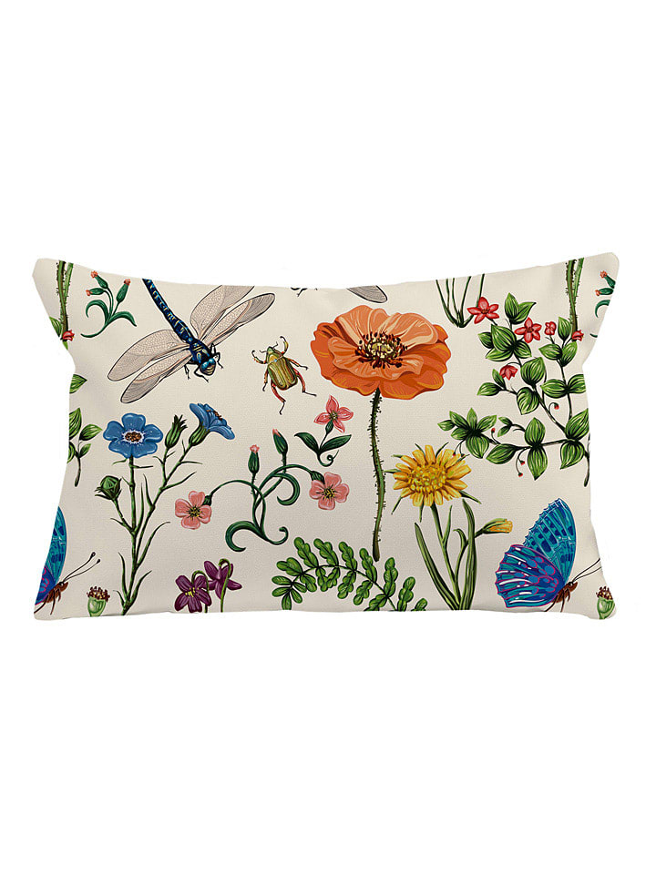 Outdoor-Kissen "Tierra Bella" in Creme/ Bunt - (L)45 x (B)30 cm