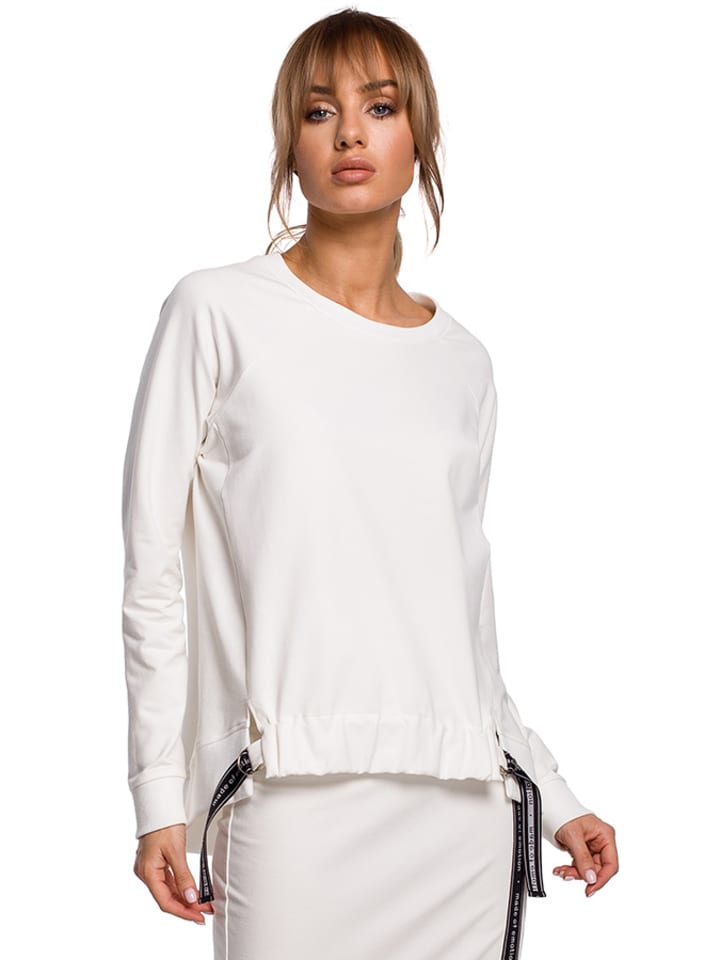 Sweatshirt in Creme