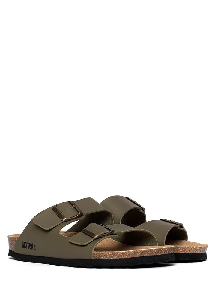 Klapki "Atlas" w kolorze khaki