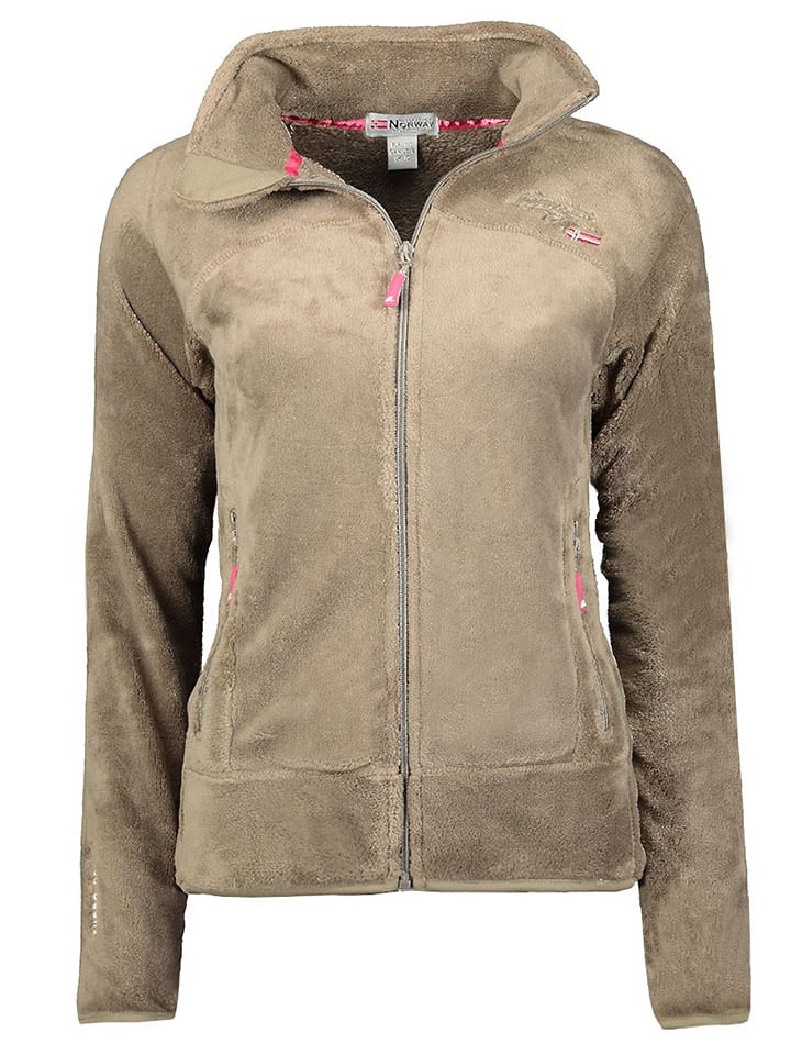 Fleecejacke "Upaline" in Taupe