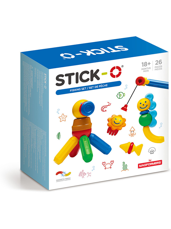 26-częściowy zestaw magnetyczny "STICK-O Fishing" - 18 m+