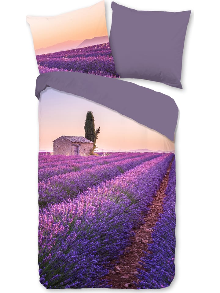 Komplet pościeli "Lavender" w kolorze fioletowym z mikrofibry