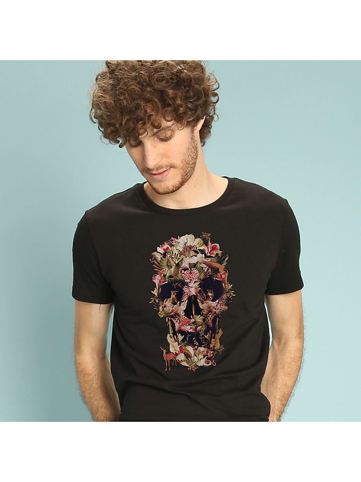 Shirt "Jungle Skull" zwart