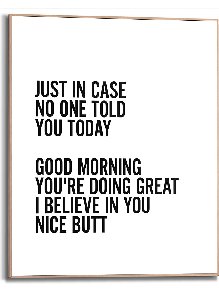 Ingelijste kunstdruk "Just In Case" - (B)40 x (H)50 cm
