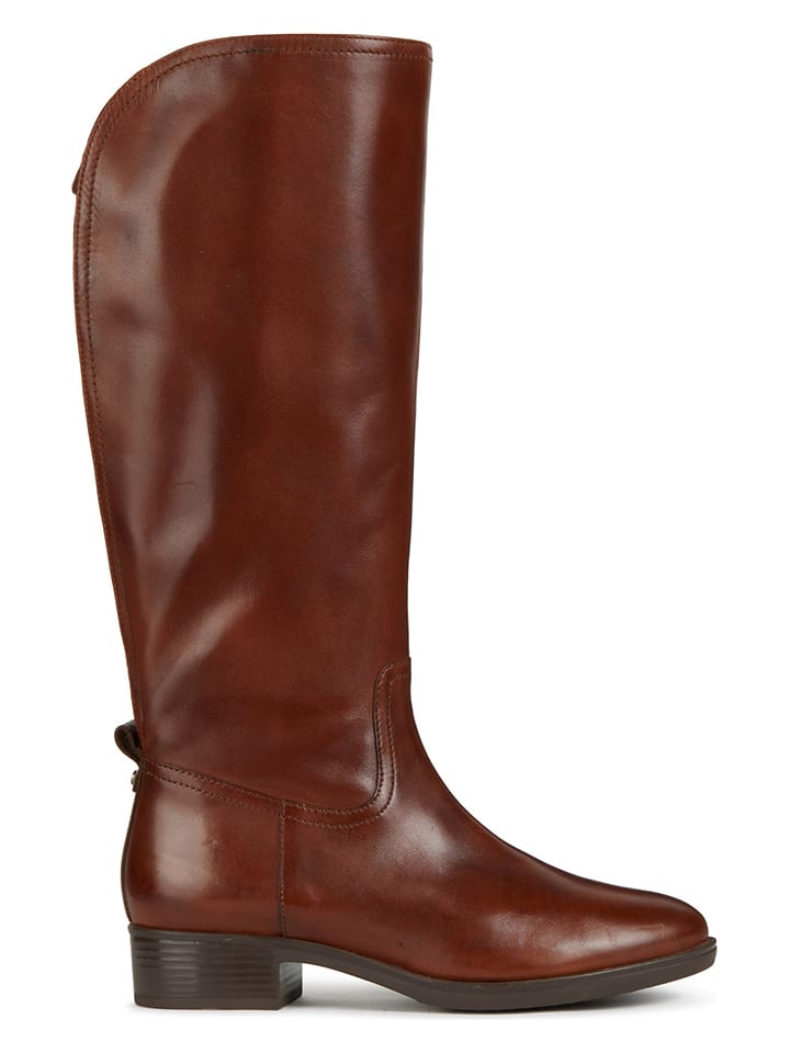 Leder-Stiefel "Felicity" in Braun