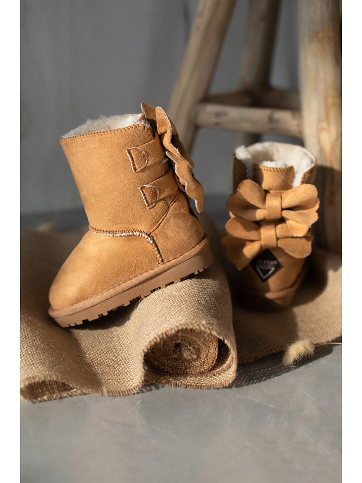 Winterboots "Bowine" in Hellbraun