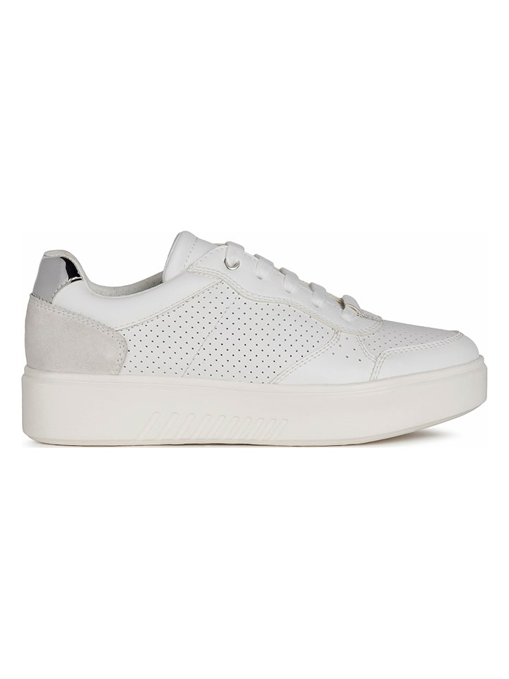 Skórzane sneakersy "Henbus" w kolorze białym