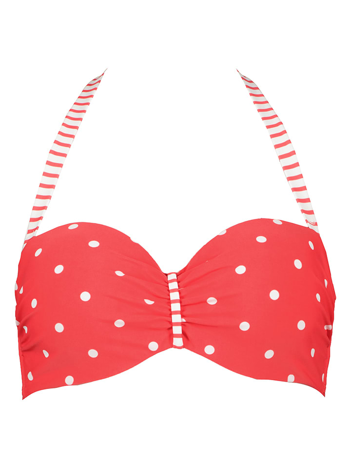 Biustonosz bikini w kolorze czerwono-białym
