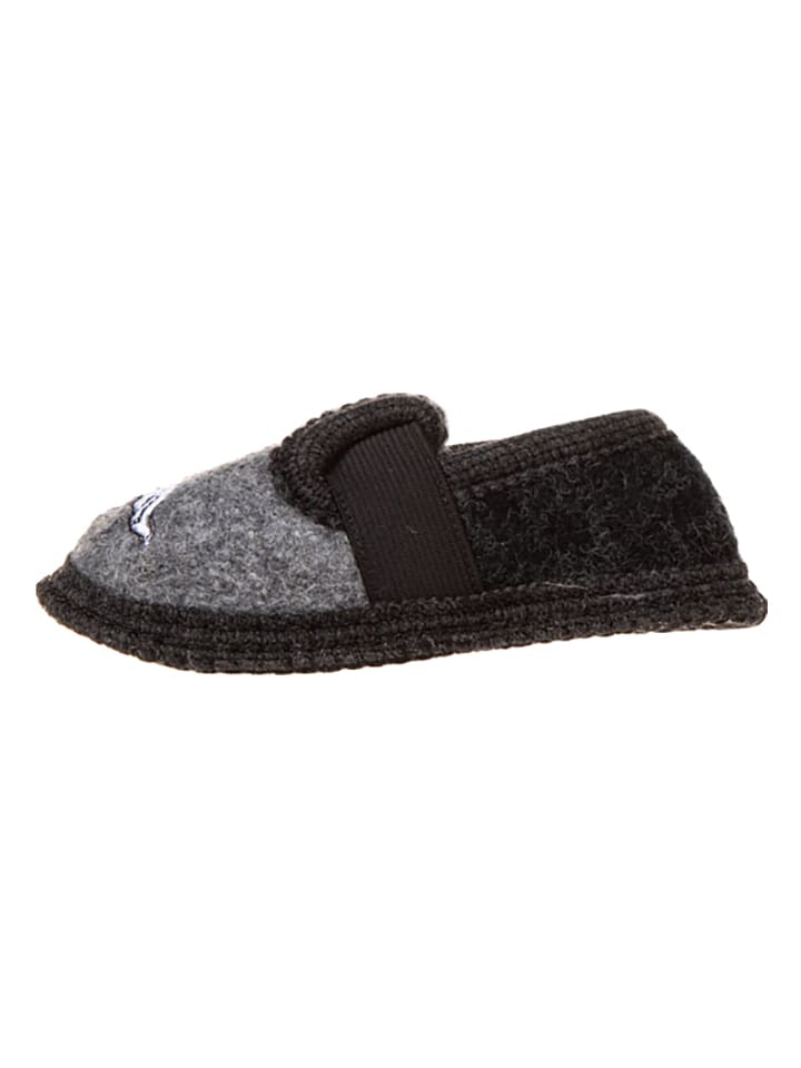 Pantoffels "Bobby" grijs