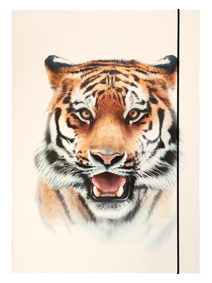 Sammelmappe "Roaring tiger" in Creme