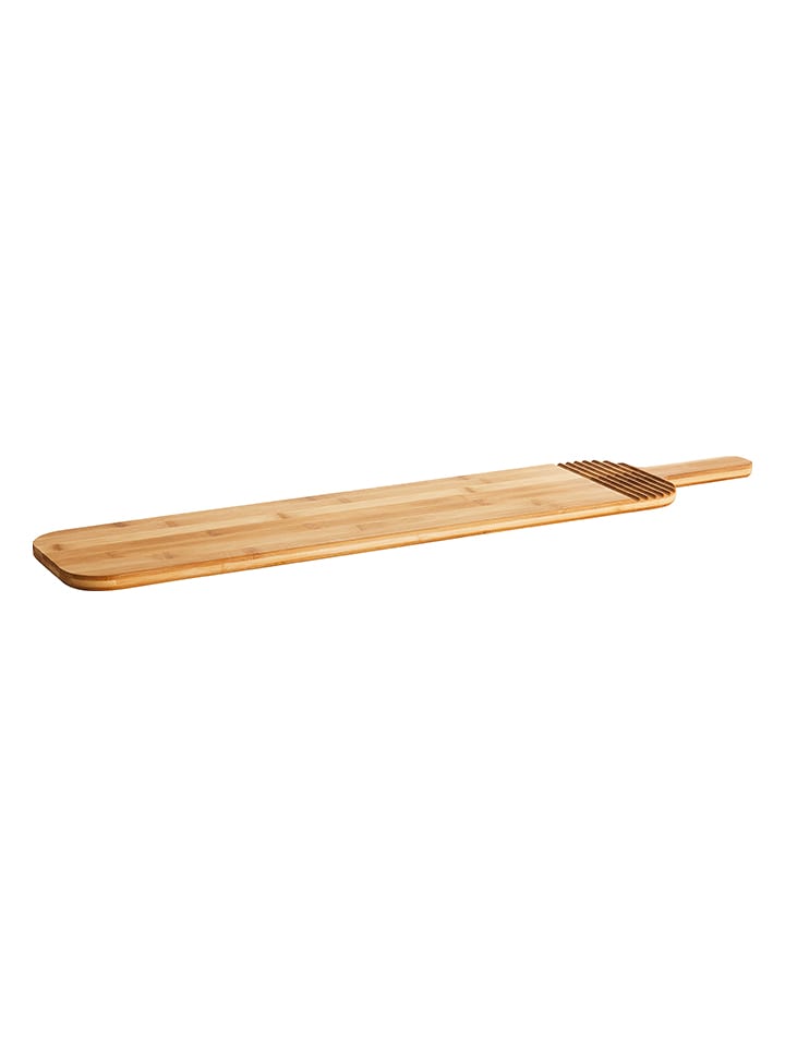 Deska w kolorze jasnobrązowym do krojenia - 75 x 15 cm