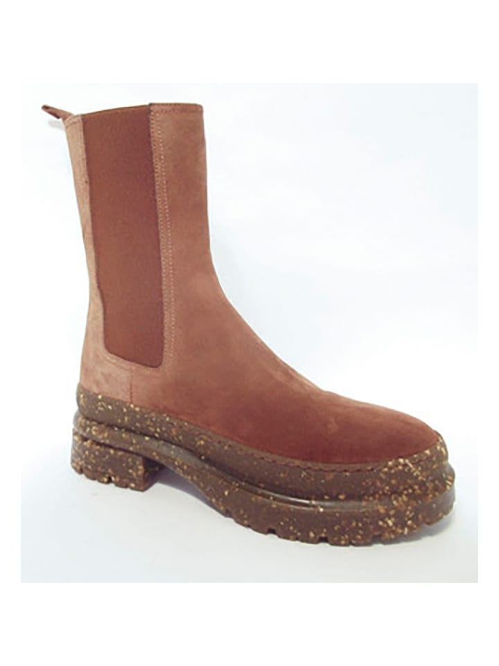 Leren boots camel
