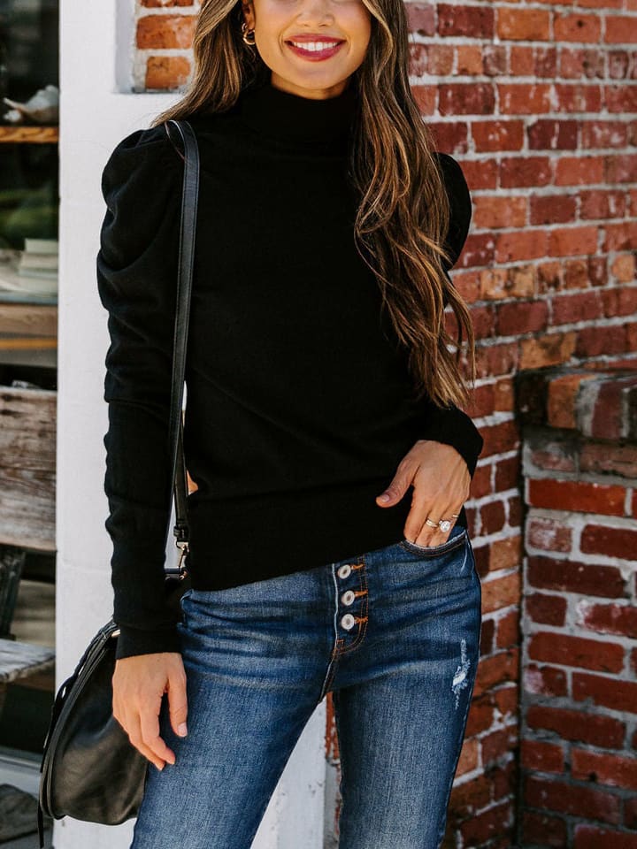 Longsleeve in Schwarz