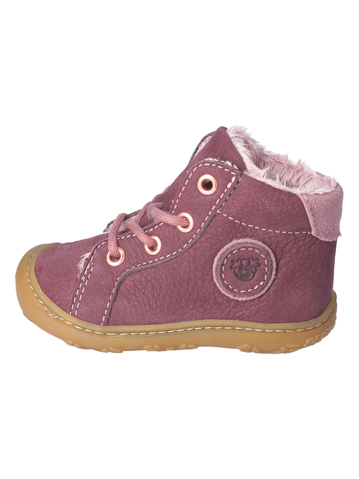 Leren boots "Georgie" paars/lichtroze