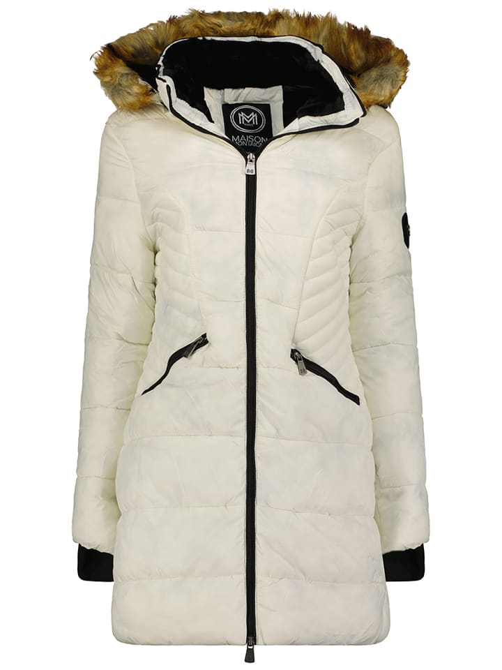 Wintermantel "Abeimai" in Creme