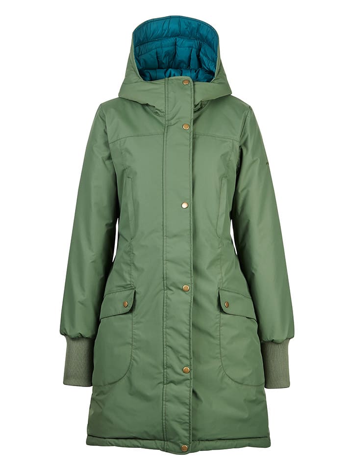 Parka "Sipuli" w kolorze zielonym