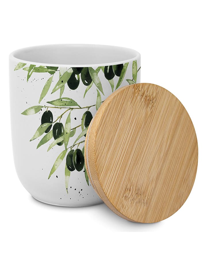 Pojemnik "Olives" w kolorze białym - 350 ml