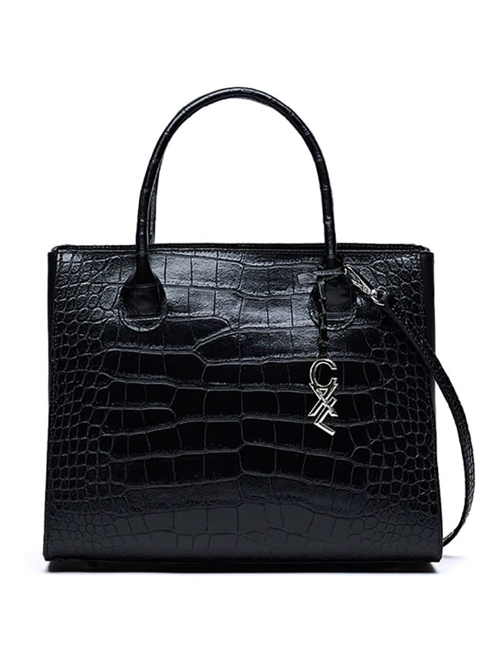 Handtas "Montaigne" zwart - (L)15,5 x (B)15 x (H)26 cm