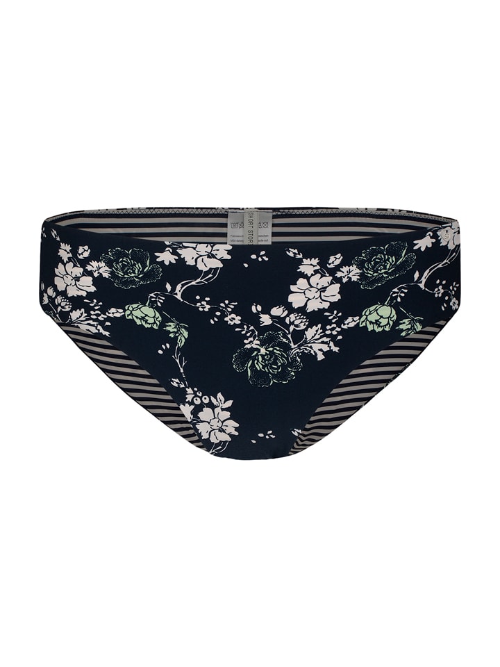 Figi bikini w kolorze granatowo-kremowym