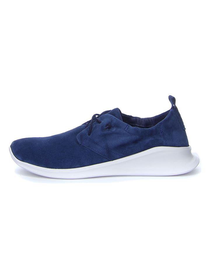Skórzane sneakersy "Waiv" w kolorze granatowym