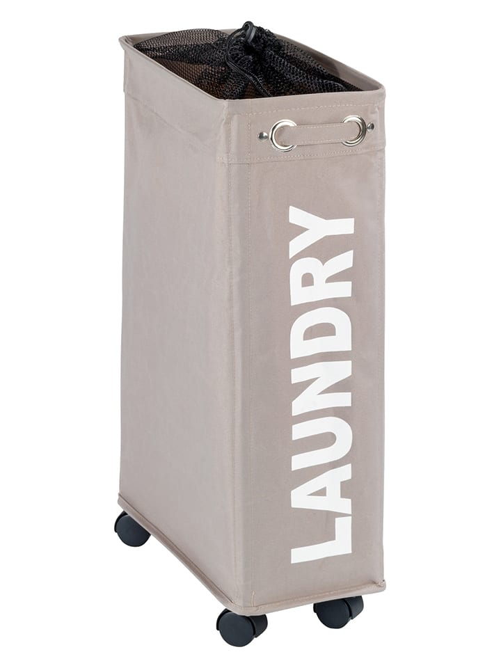 Kosz "Laundry" w kolorze szarobrązowym na pranie - 43 l