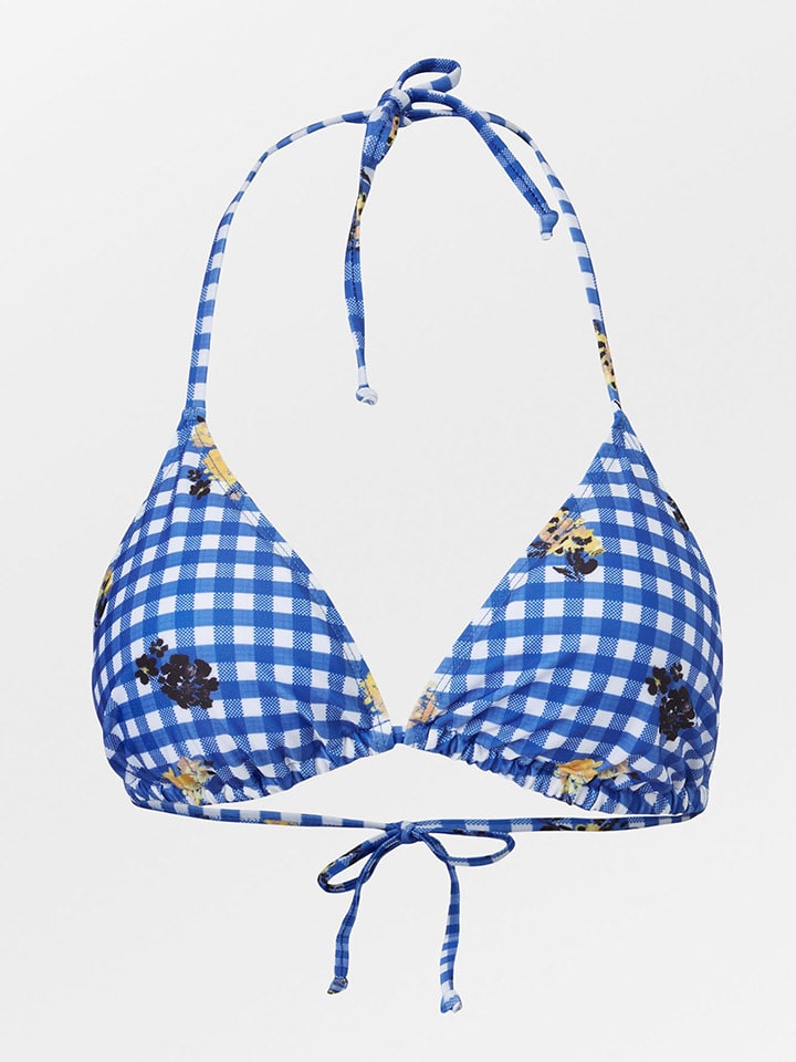 Biustonosz bikini w kolorze niebieskim