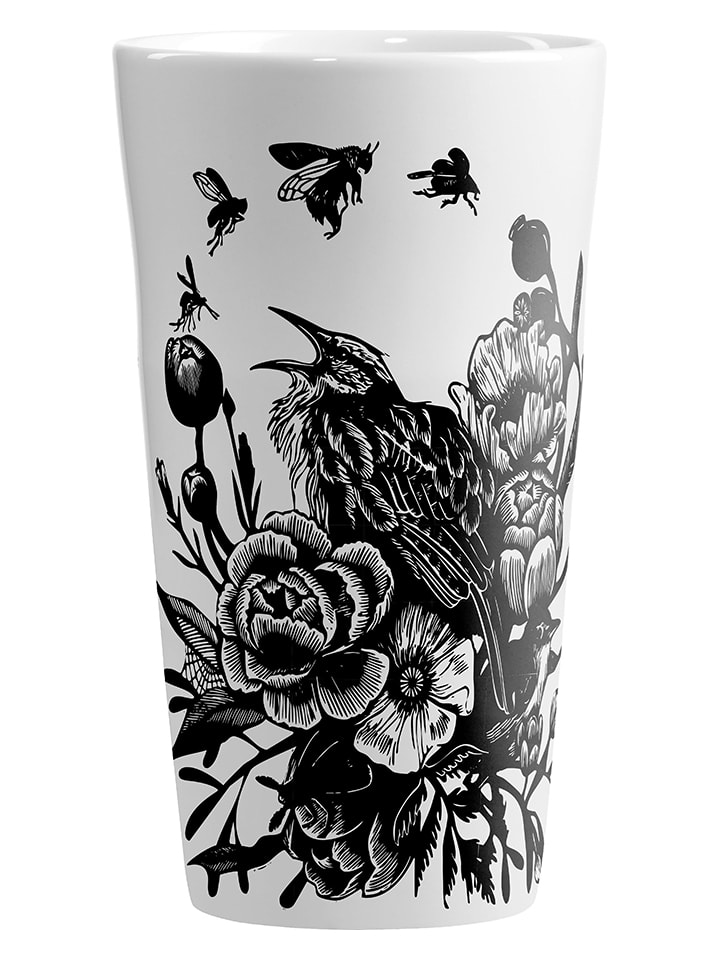 Kubek XL w kolorze biało-czarnym - 525 ml