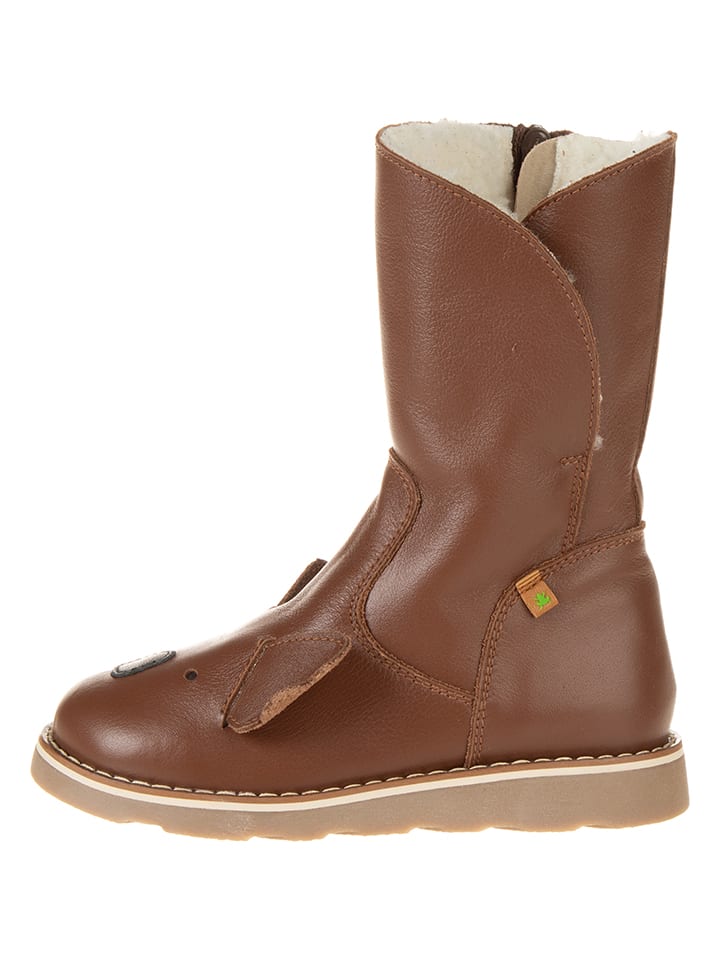 Leren winterlaarzen bruin