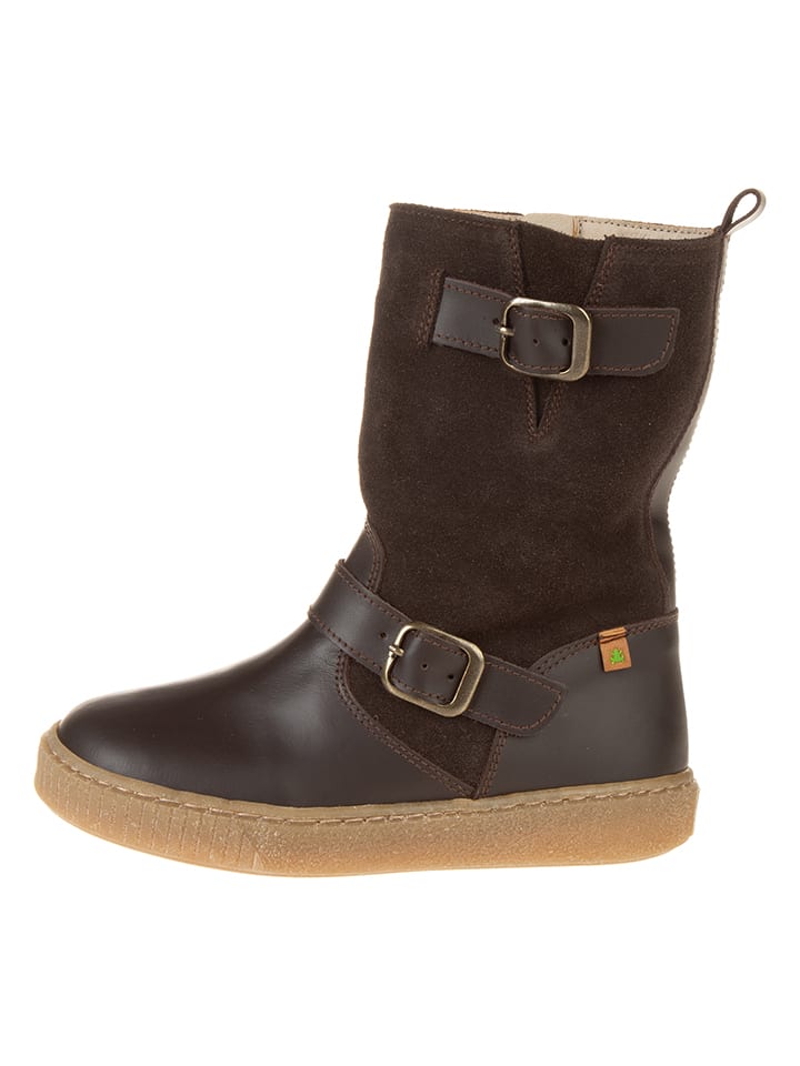 Leren winterlaarzen bruin